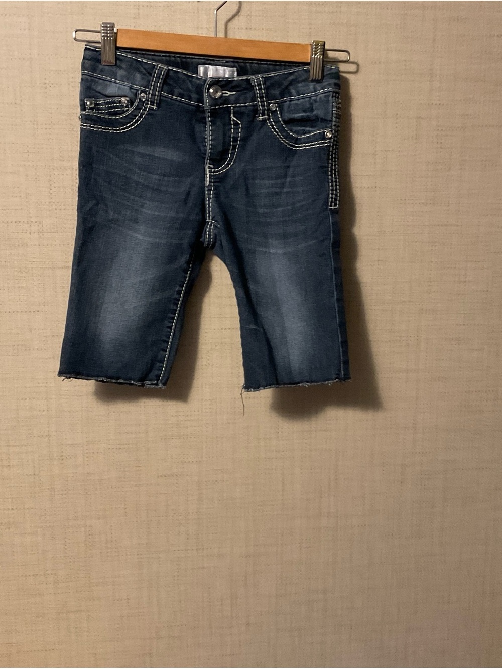 Xhilaration Dark Gray Denim Bermuda Shorts